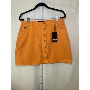 NWT Minga London Mini Skirt - Womens Size 8 - Orange